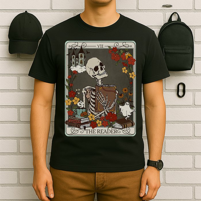 The Reader Tarot Card Bookish T-Shirt