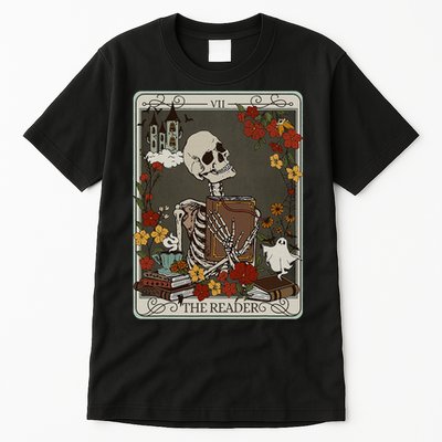 The Reader Tarot Card Bookish Tall T-Shirt