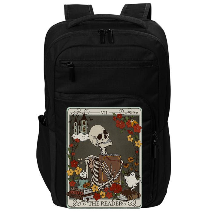 The Reader Tarot Card Bookish Impact Tech Backpack