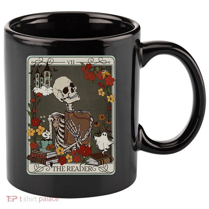 The Reader Tarot Card Bookish 11oz C Handle Ceramic Mug