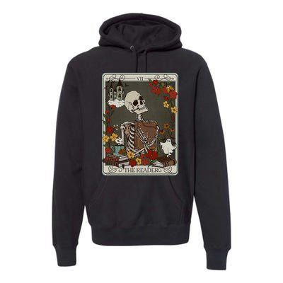 The Reader Tarot Card Bookish Premium Hoodie