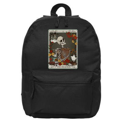 The Reader Tarot Card Bookish 16 in Basic Backpack