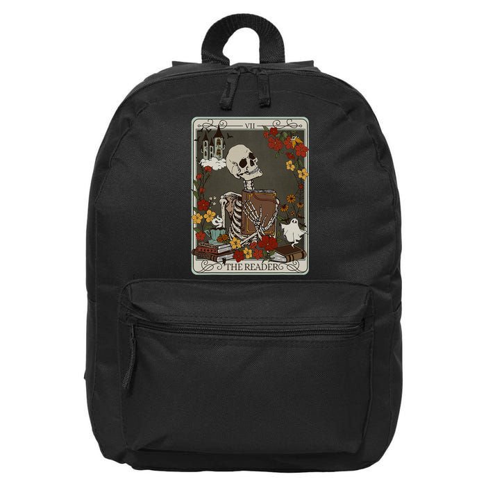 The Reader Tarot Card Bookish 16 in Basic Backpack