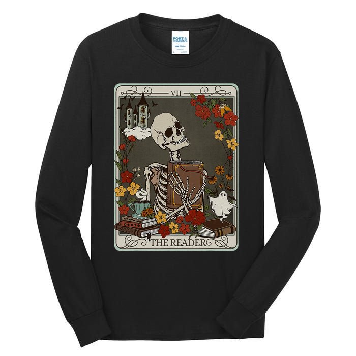 The Reader Tarot Card Bookish Tall Long Sleeve T-Shirt