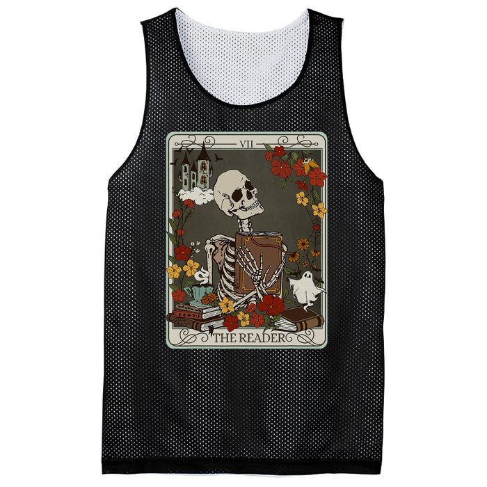 The Reader Tarot Card Bookish Mesh Reversible Basketball Jersey Tank