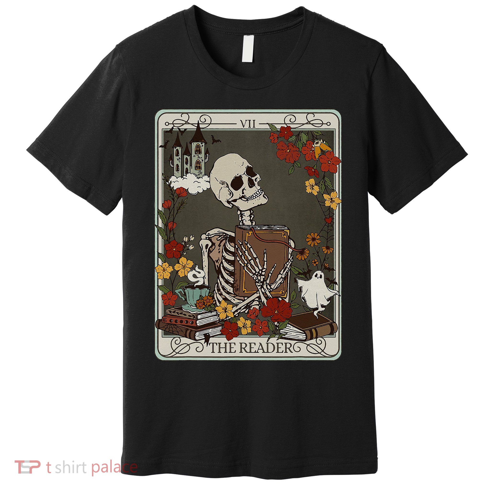 The Reader Tarot Card Bookish Premium T-Shirt