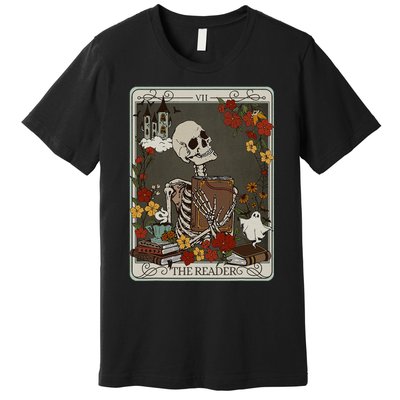 The Reader Tarot Card Bookish Premium T-Shirt