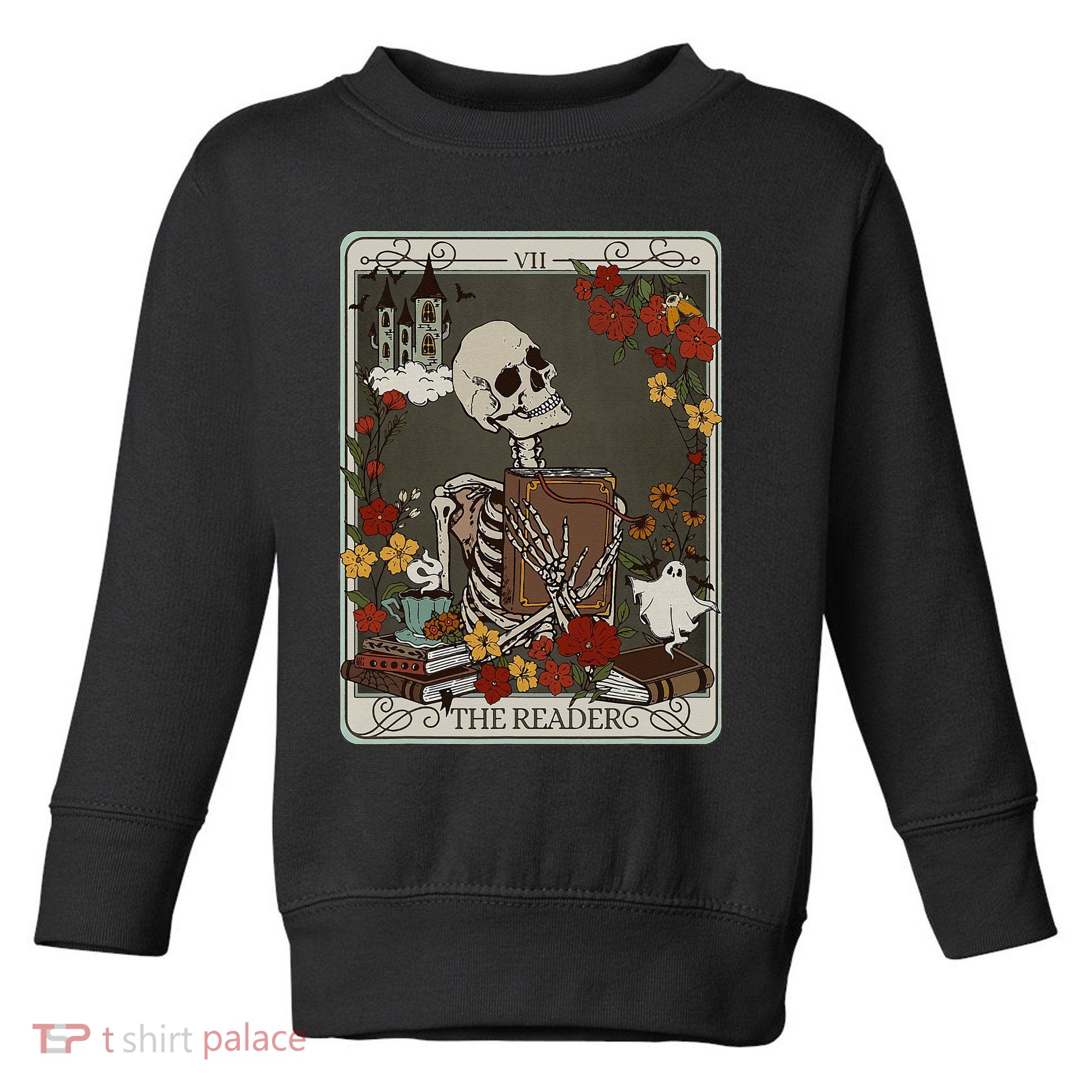 The Reader Tarot Card Bookish Toddler Sweatshirt