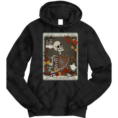 The Reader Tarot Card Bookish Tie Dye Hoodie