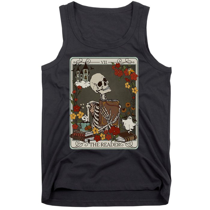 The Reader Tarot Card Bookish Tank Top