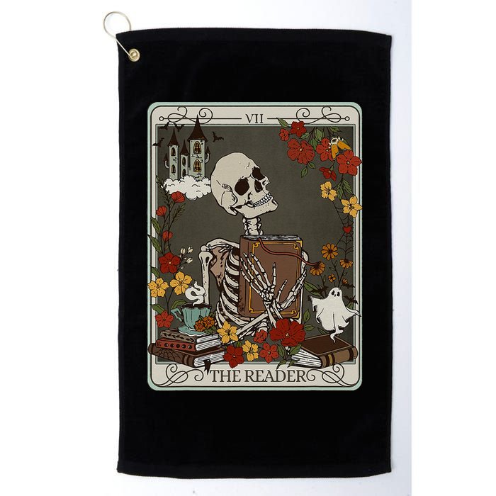 The Reader Tarot Card Bookish Golf Towel