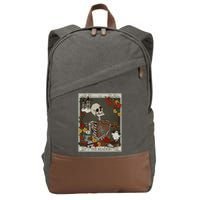 The Reader Tarot Card Bookish Cotton Canvas Backpack