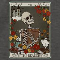 The Reader Tarot Card Bookish Vector Backpack