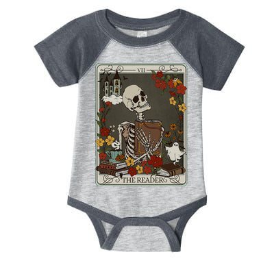 The Reader Tarot Card Bookish Infant Baby Jersey Bodysuit