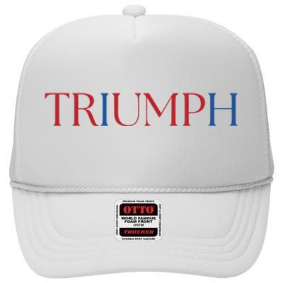 Triumph Republican Trump High Crown Mesh Back Trucker Hat