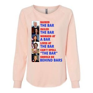 Trump Raised The Bar Harris Failed The Bar Womens California Wash Sweatshirt