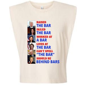 Trump Raised The Bar Harris Failed The Bar Garment-Dyed Women's Muscle Tee