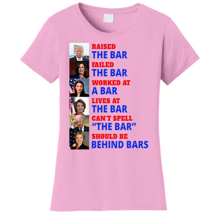 Trump Raised The Bar Harris Failed The Bar Women's T-Shirt