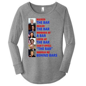 Trump Raised The Bar Harris Failed The Bar Women's Perfect Tri Tunic Long Sleeve Shirt