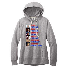 Trump Raised The Bar Harris Failed The Bar Women's Fleece Hoodie