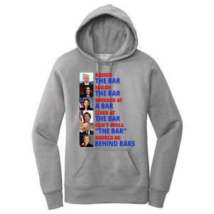 Trump Raised The Bar Harris Failed The Bar Women's Pullover Hoodie