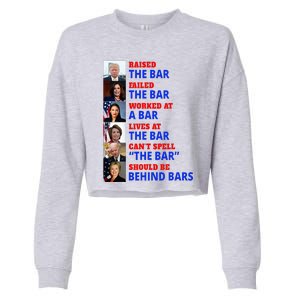 Trump Raised The Bar Harris Failed The Bar Cropped Pullover Crew