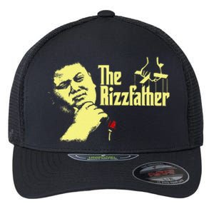 The Rizzfather The Rizzler Godfather Funny Meme Gift Flexfit Unipanel Trucker Cap