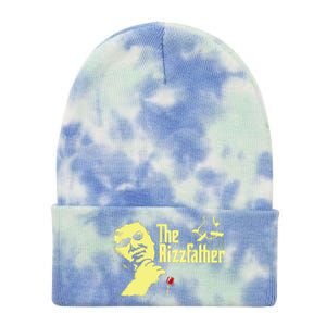 The Rizzfather The Rizzler Godfather Funny Meme Gift Tie Dye 12in Knit Beanie