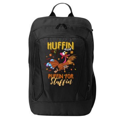 Thanksgiving Run Turkey Trot Huffin and Puffin for Stuffin City Backpack