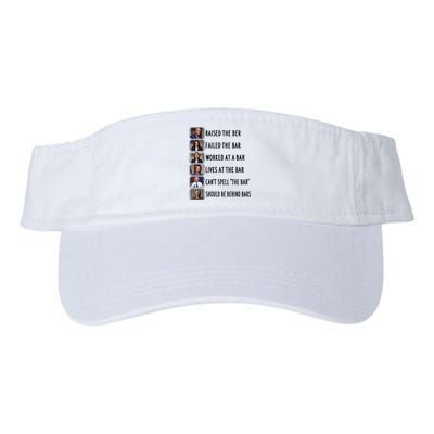 Trump Raised The Bar Harris Failed The Bar Election 2024 Valucap Bio-Washed Visor