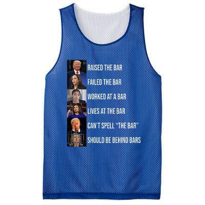 Trump Raised The Bar Failed The Bar Mesh Reversible Basketball Jersey Tank