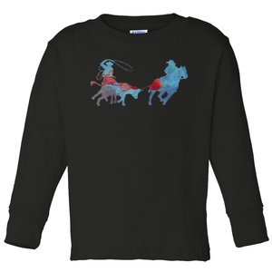 Team Roping Toddler Long Sleeve Shirt