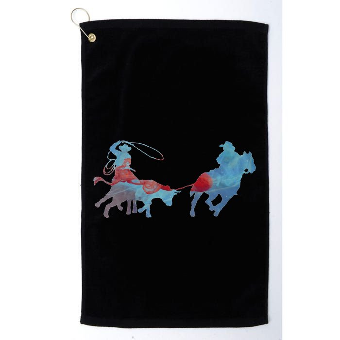 Team Roping Golf Towel