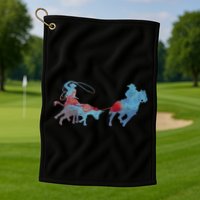 Team Roping Golf Towel