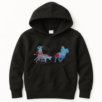 Team Roping Kids Hoodie
