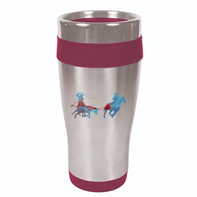 Team Roping 16oz Travel Tumbler
