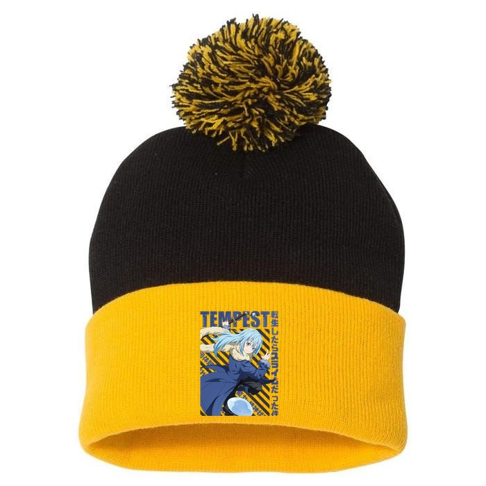 Tensura Rimuru Tempest Pom Pom 12in Knit Beanie