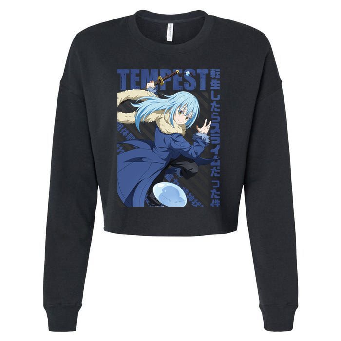 Tensura Rimuru Tempest Cropped Pullover Crew