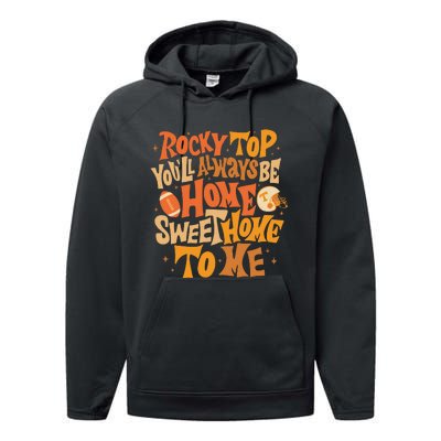 Tennessee Rocky Top Home Sweet Home Performance Fleece Hoodie