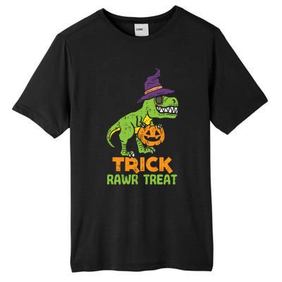 Trick Rawr Treat Dinosaur Dino Trex Halloween Cute Gift Tall Fusion ChromaSoft Performance T-Shirt