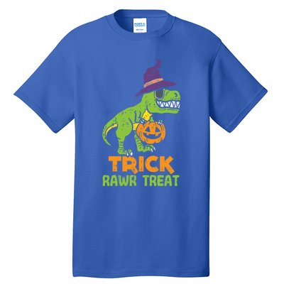 Trick Rawr Treat Dinosaur Dino Trex Halloween Cute Gift Tall T-Shirt