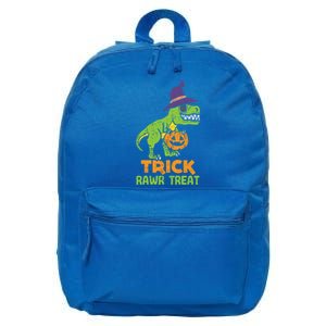 Trick Rawr Treat Dinosaur Dino Trex Halloween Cute Gift 16 in Basic Backpack