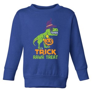 Trick Rawr Treat Dinosaur Dino Trex Halloween Cute Gift Toddler Sweatshirt