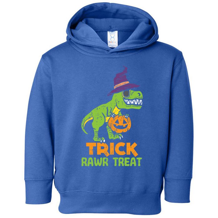 Trick Rawr Treat Dinosaur Dino Trex Halloween Cute Gift Toddler Hoodie