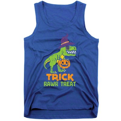 Trick Rawr Treat Dinosaur Dino Trex Halloween Cute Gift Tank Top