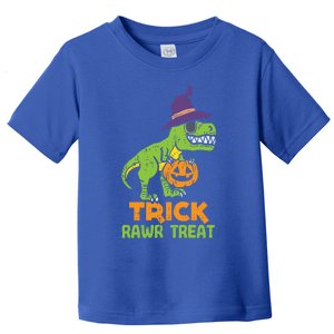 Trick Rawr Treat Dinosaur Dino Trex Halloween Cute Gift Toddler T-Shirt