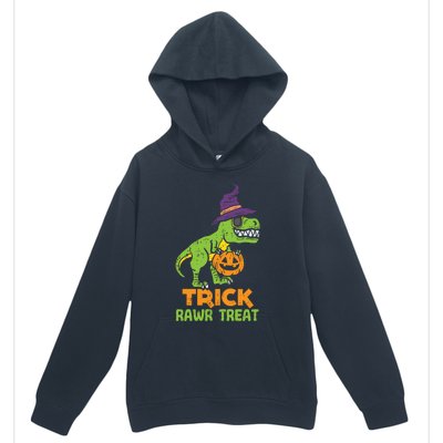 Trick Rawr Treat Dinosaur Dino Trex Halloween Cute Gift Urban Pullover Hoodie