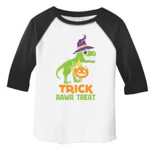 Trick Rawr Treat Dinosaur Dino Trex Halloween Cute Gift Toddler Fine Jersey T-Shirt