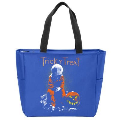 Trick R Treat Sitting Sam Funny Gift Zip Tote Bag