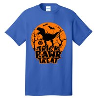 Trick Rawr Treat Dinosaur TRex Full Moon Bat Halloween Cool Gift Tall T-Shirt